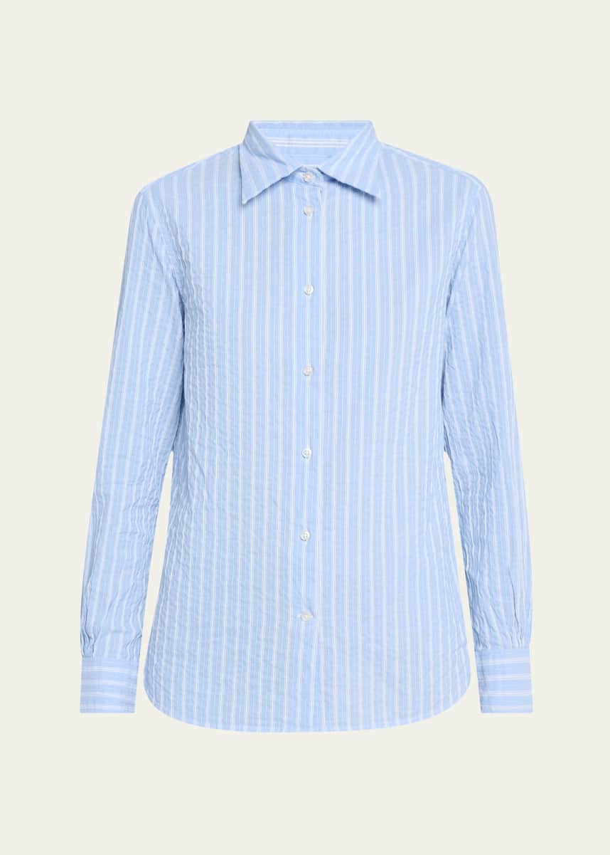Officine Generale Colombe Stripe Long-Sleeve Shirt
