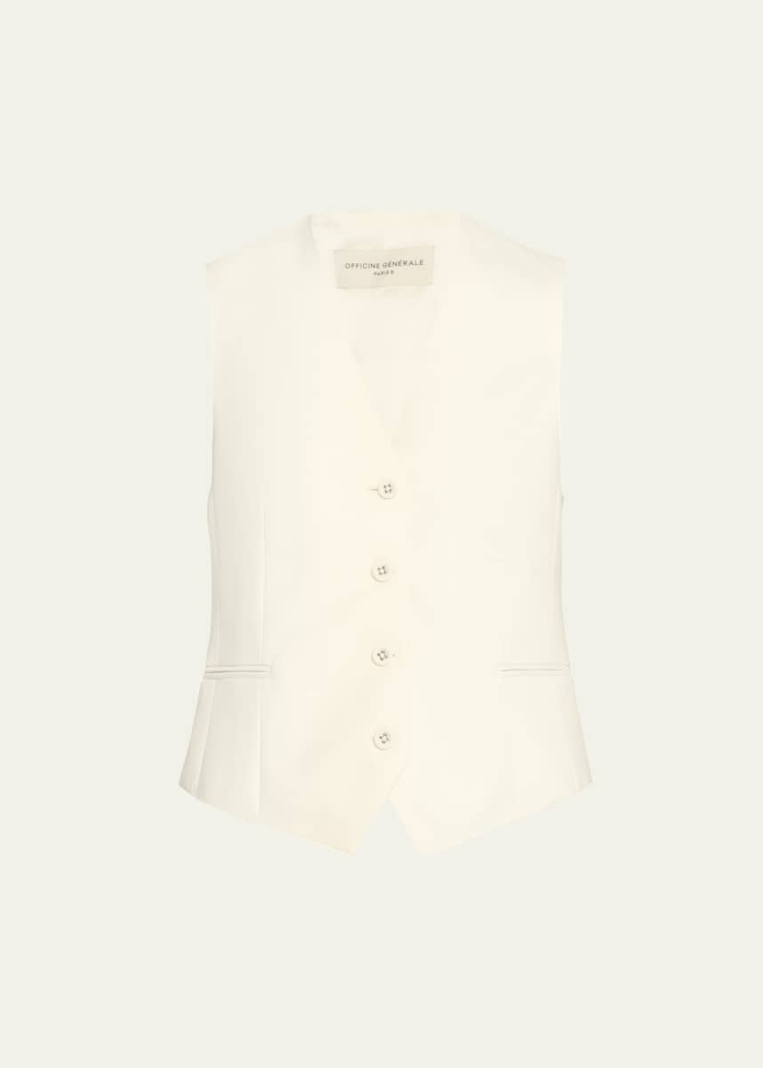 Officine Generale Cleo Tailored Wool Vest