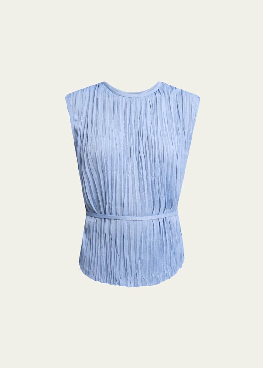 Proenza Schouler White Label Lyra Pleated Jersey Top
