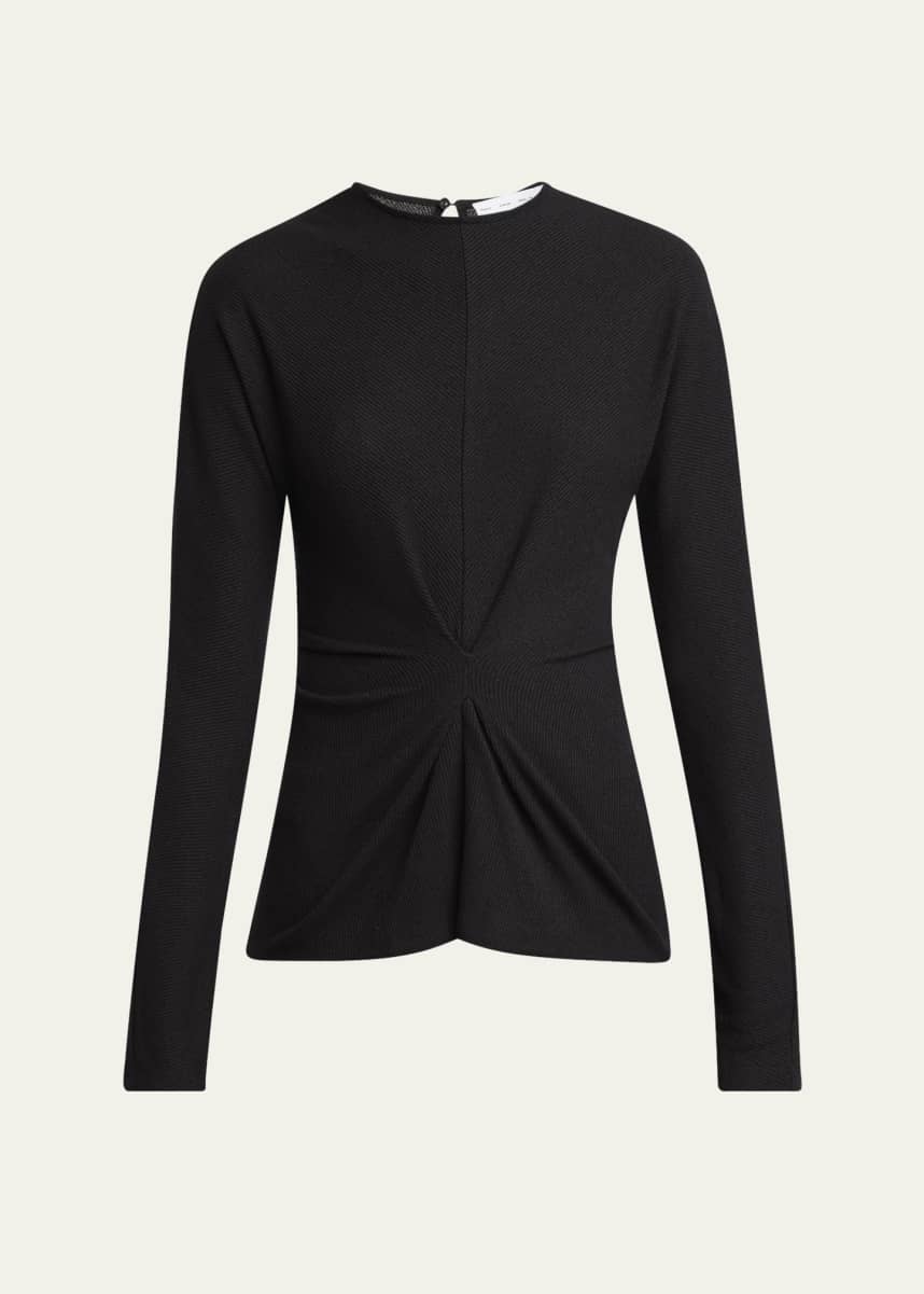 Proenza Schouler White Label Heather Twisted Rib Top