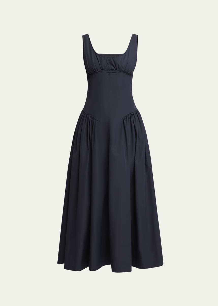 Proenza Schouler PSWL Kendall Sleeveless Technical Cotton Midi Dress