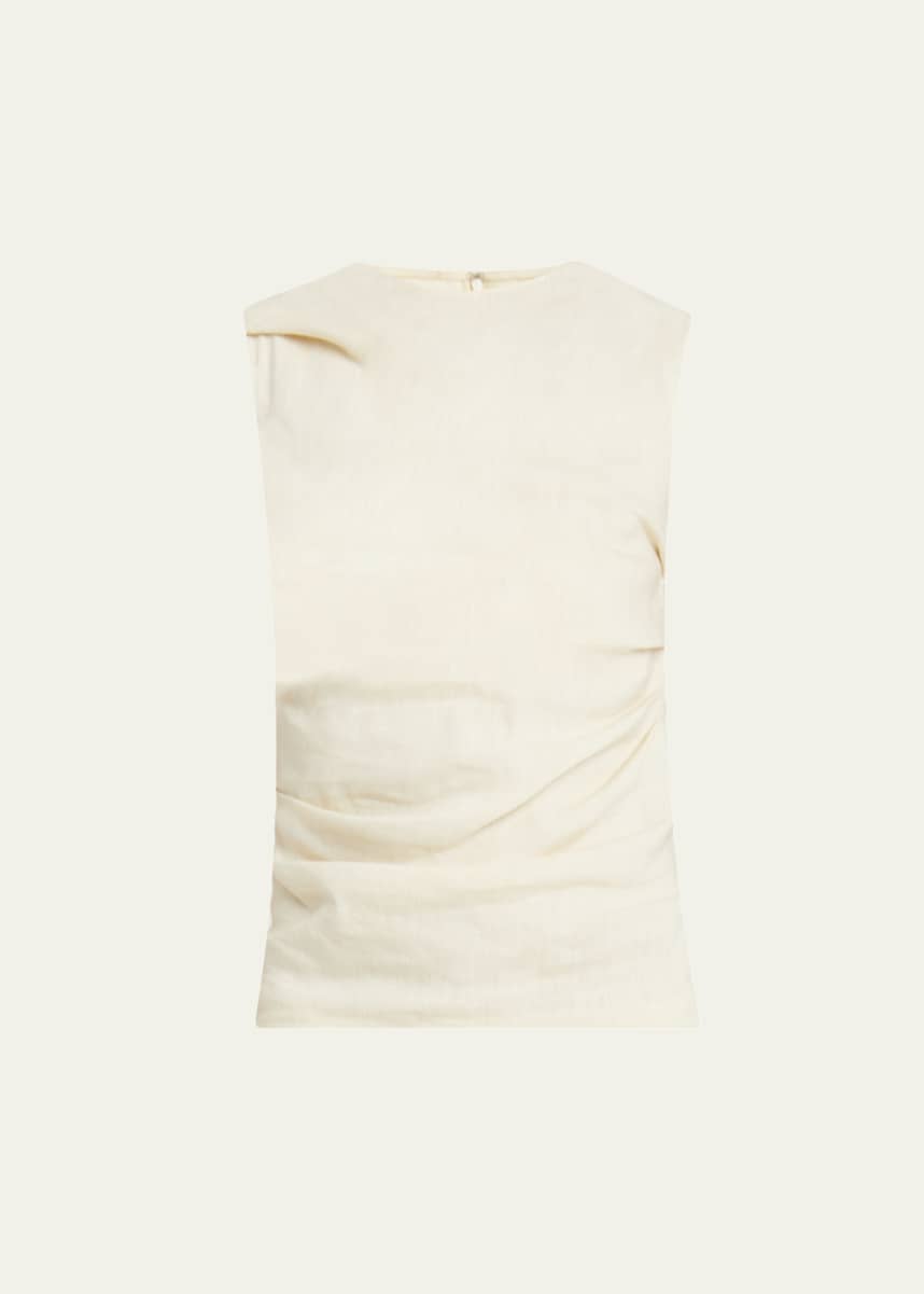Proenza Schouler White Label Anoushka Sleeveless Linen Slub Top