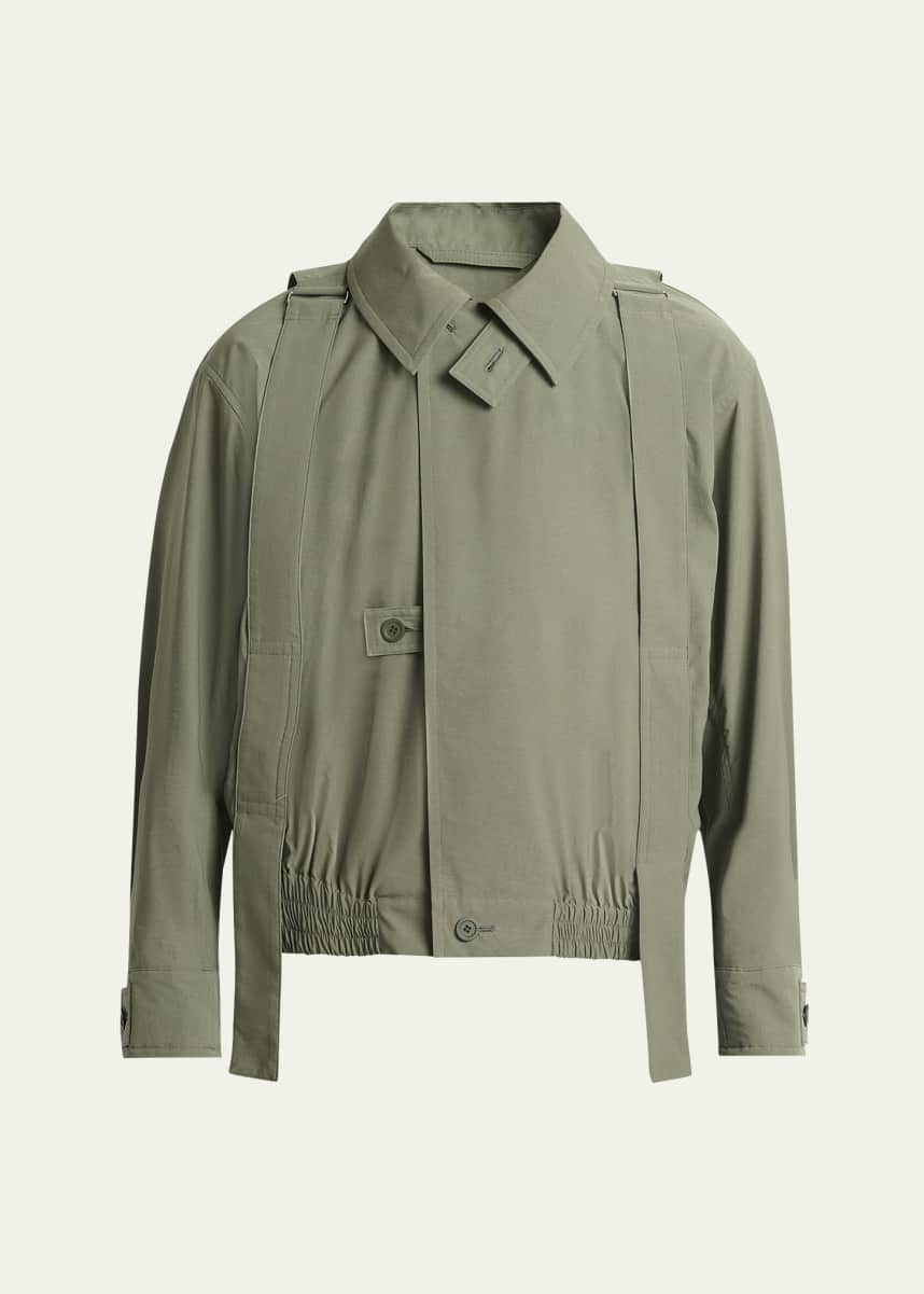 Homme Plisse Issey Miyake Men's Parachute Strap Wind-Resistant Jacket