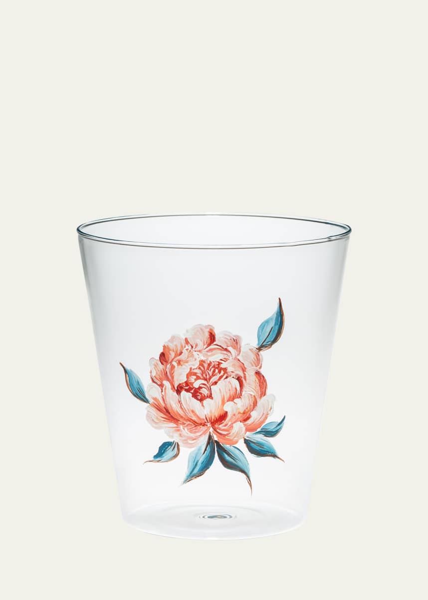 Casarialto Peonies Drinking Glass, 12 oz.