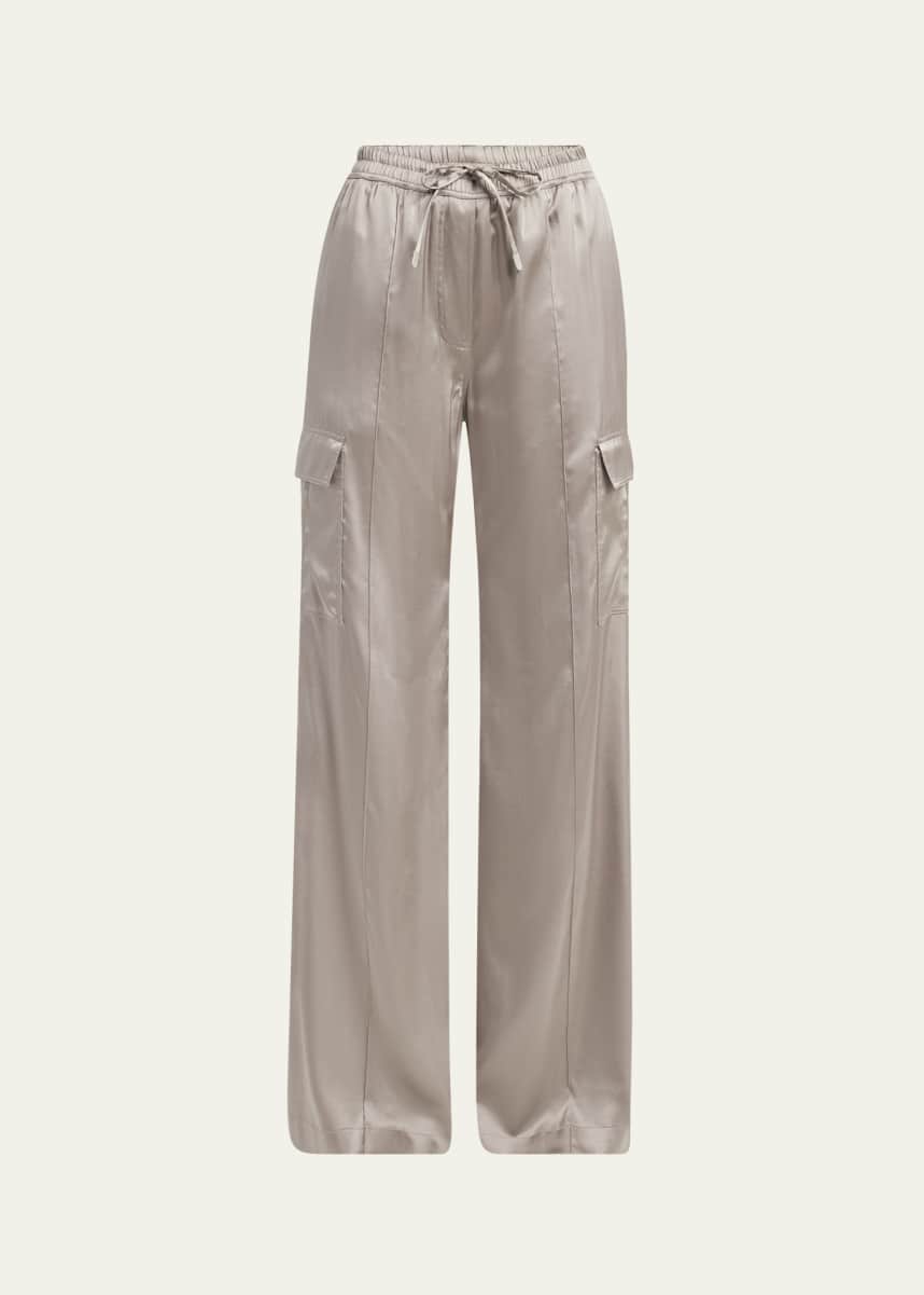 TOM FORD Stretch Silk Wide-Leg Cargo Pajama Pants