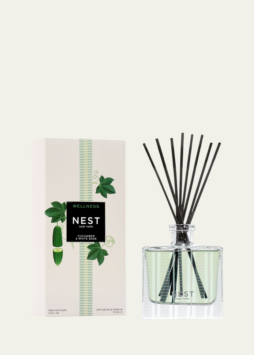 NEST New York Cucumber & White Sage Reed Diffuser, 5.9 oz.