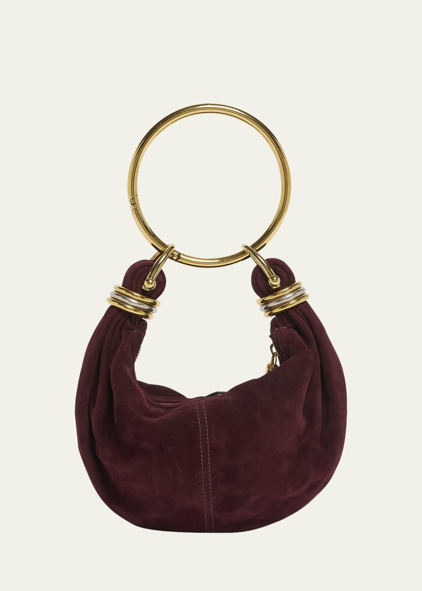 Chloe Bracelet Hobo Bag in Suede