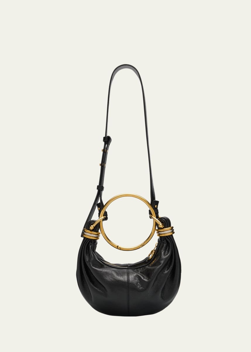 Chloe Mini Bracelet Grained Leather Crossbody Bag