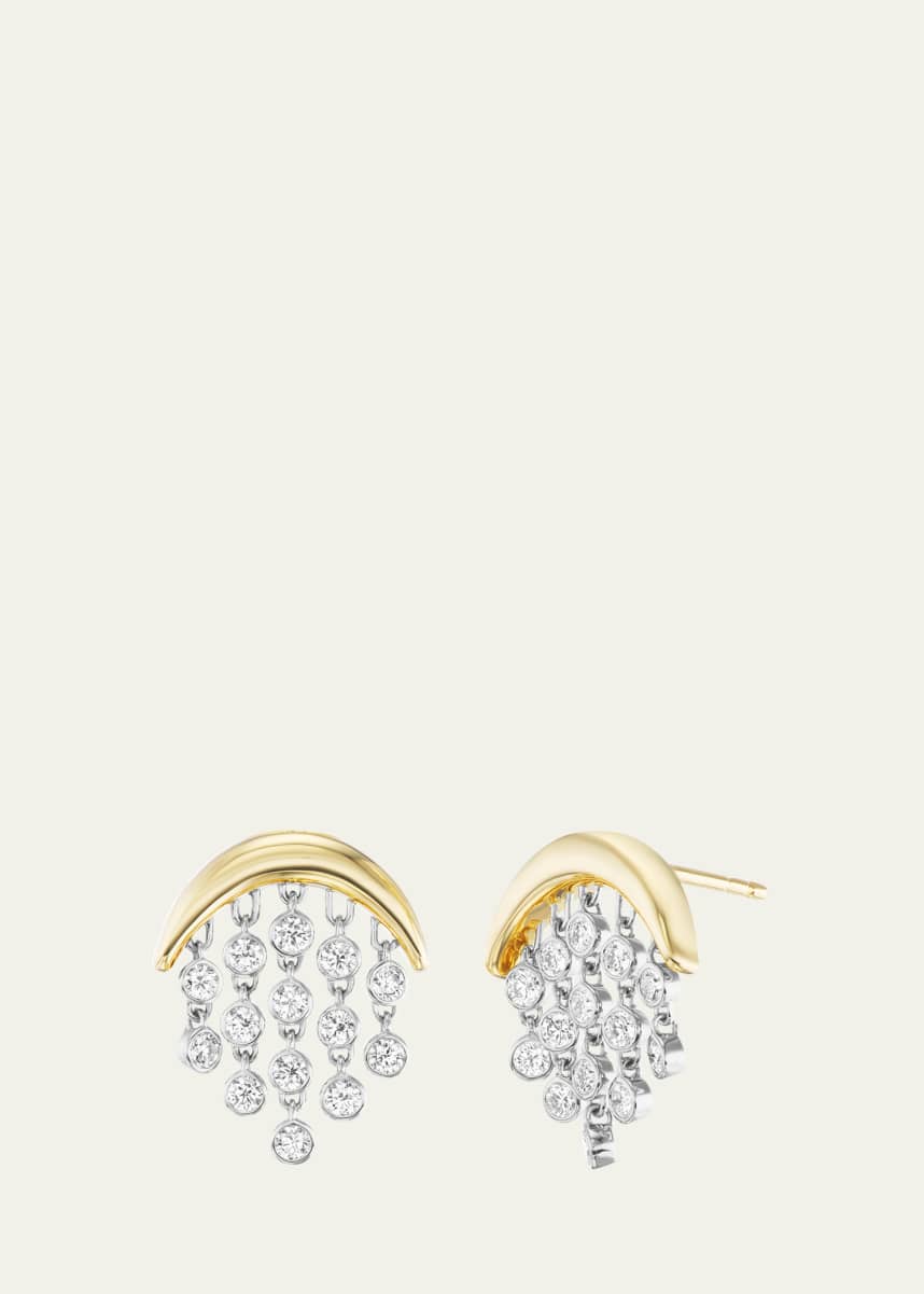 Emily P. Wheeler 18K Gold Baby Fringe Diamond Earrings