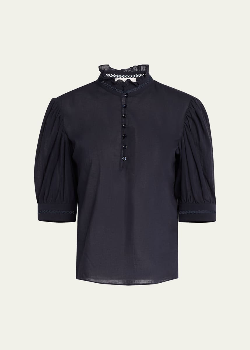 FRAME The Ruffle Collar Top