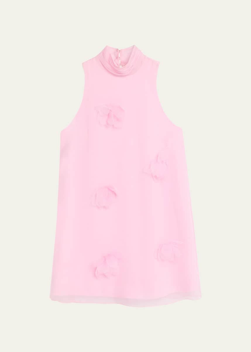 Cinq a Sept Sylvia Floral High-Neck Mini Dress