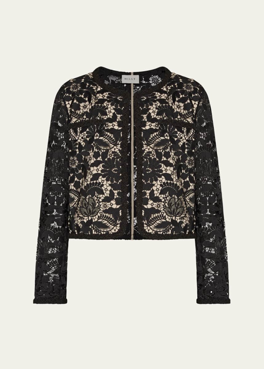 Milly 3D Garden Lace Jacket