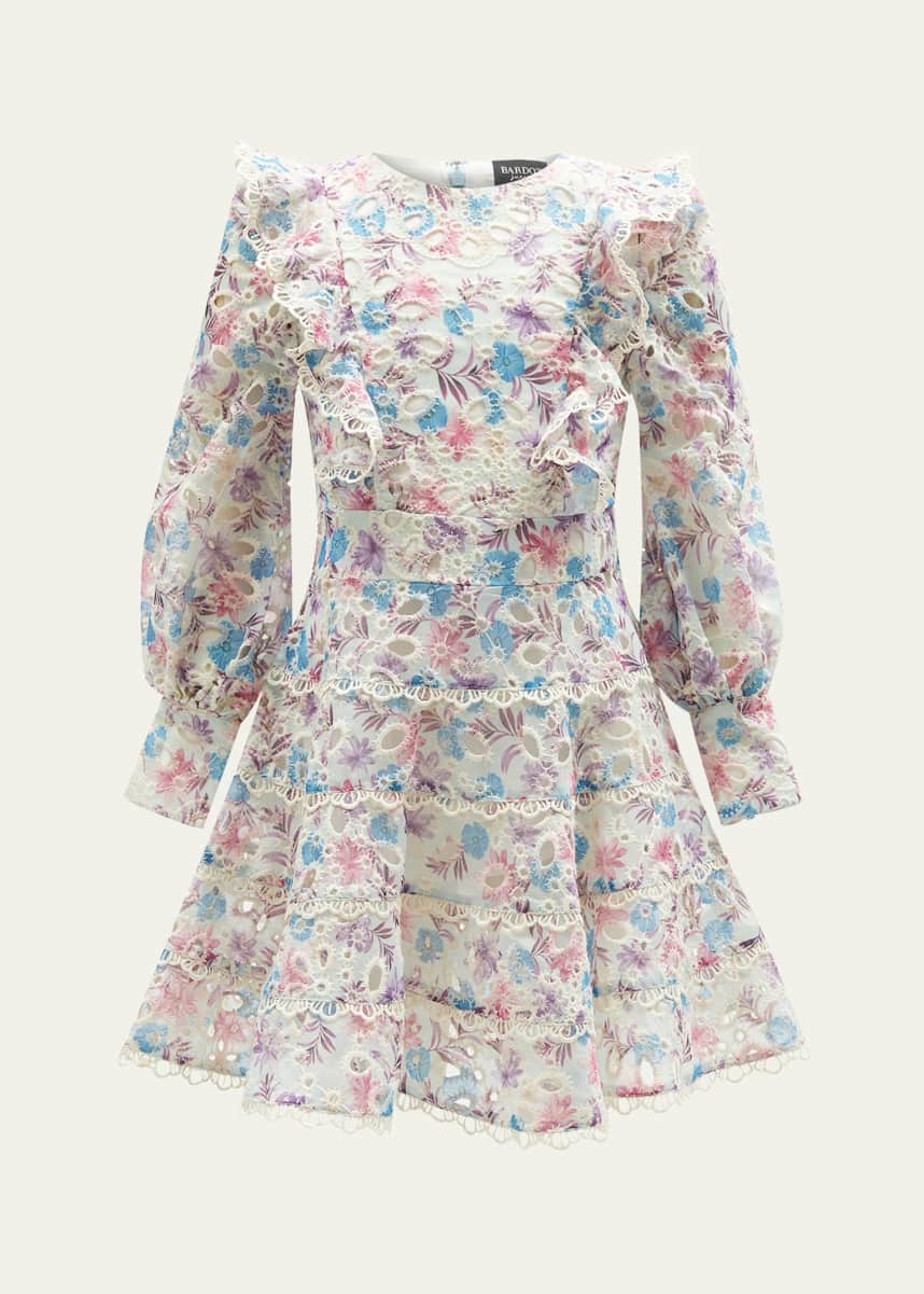 Bardot Junior Girl's Miley Floral-Print Embroidered Dress, Size 6-16