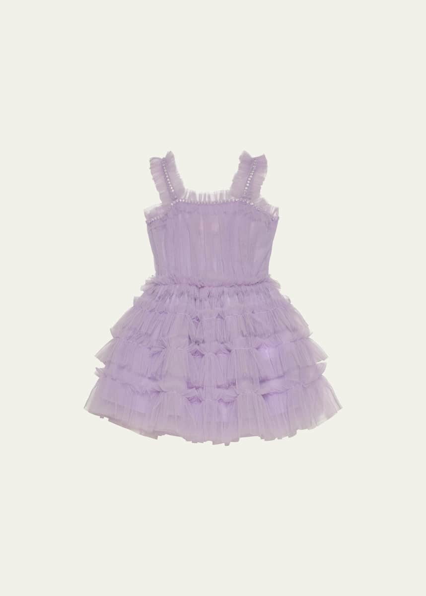 Tutu Du Monde Girl's Lola Embellished Tulle Dress, Size 3M-24M
