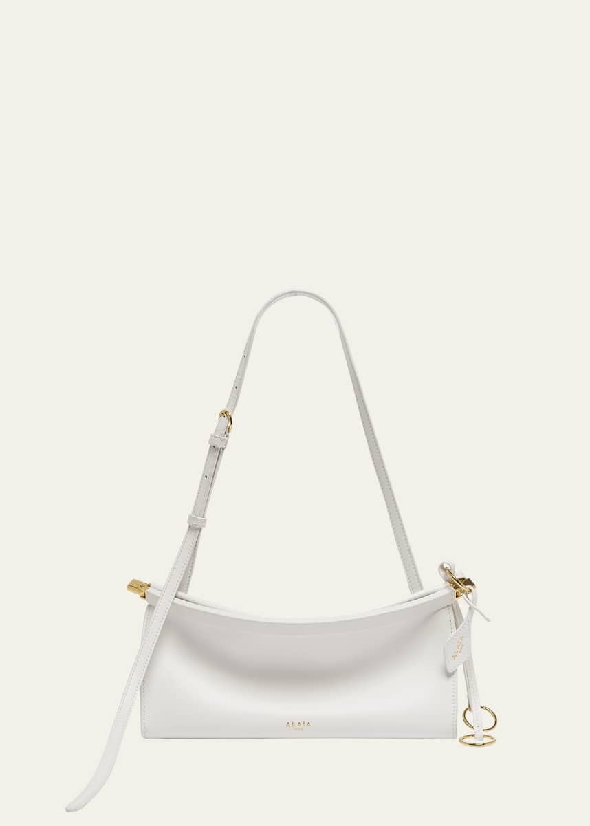 ALAIA Le Click Small Shoulder Bag in Glossy Leather