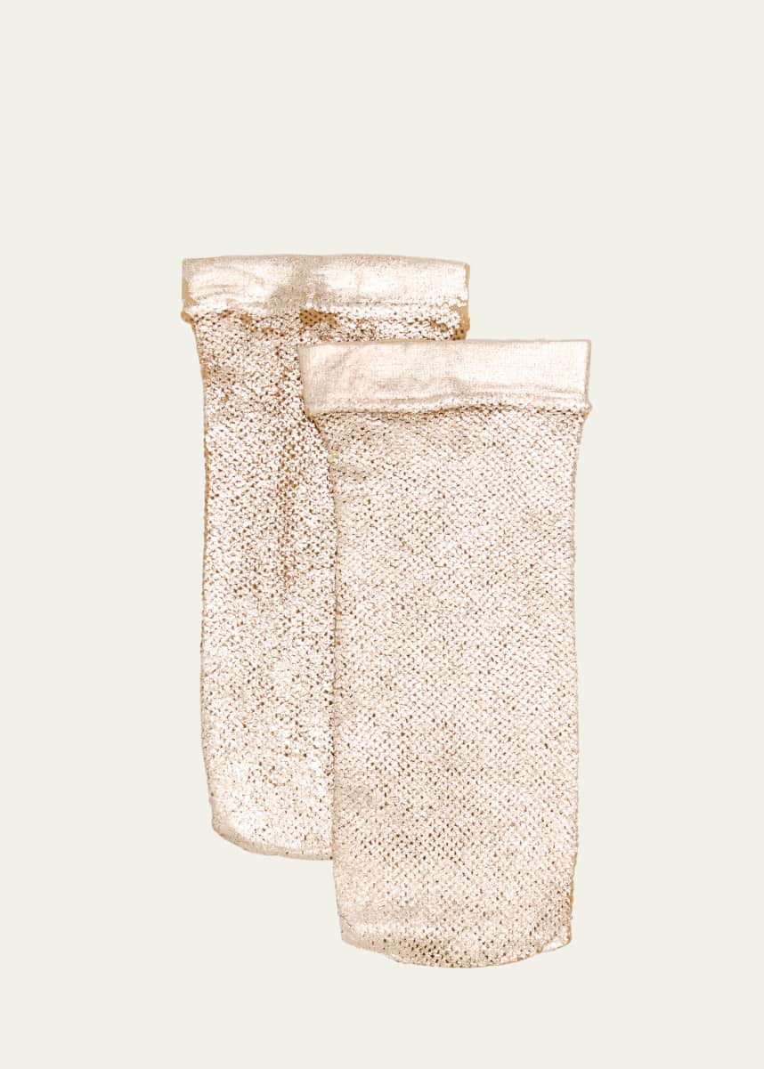 Maria La Rosa Laminated Net Ankle Socks