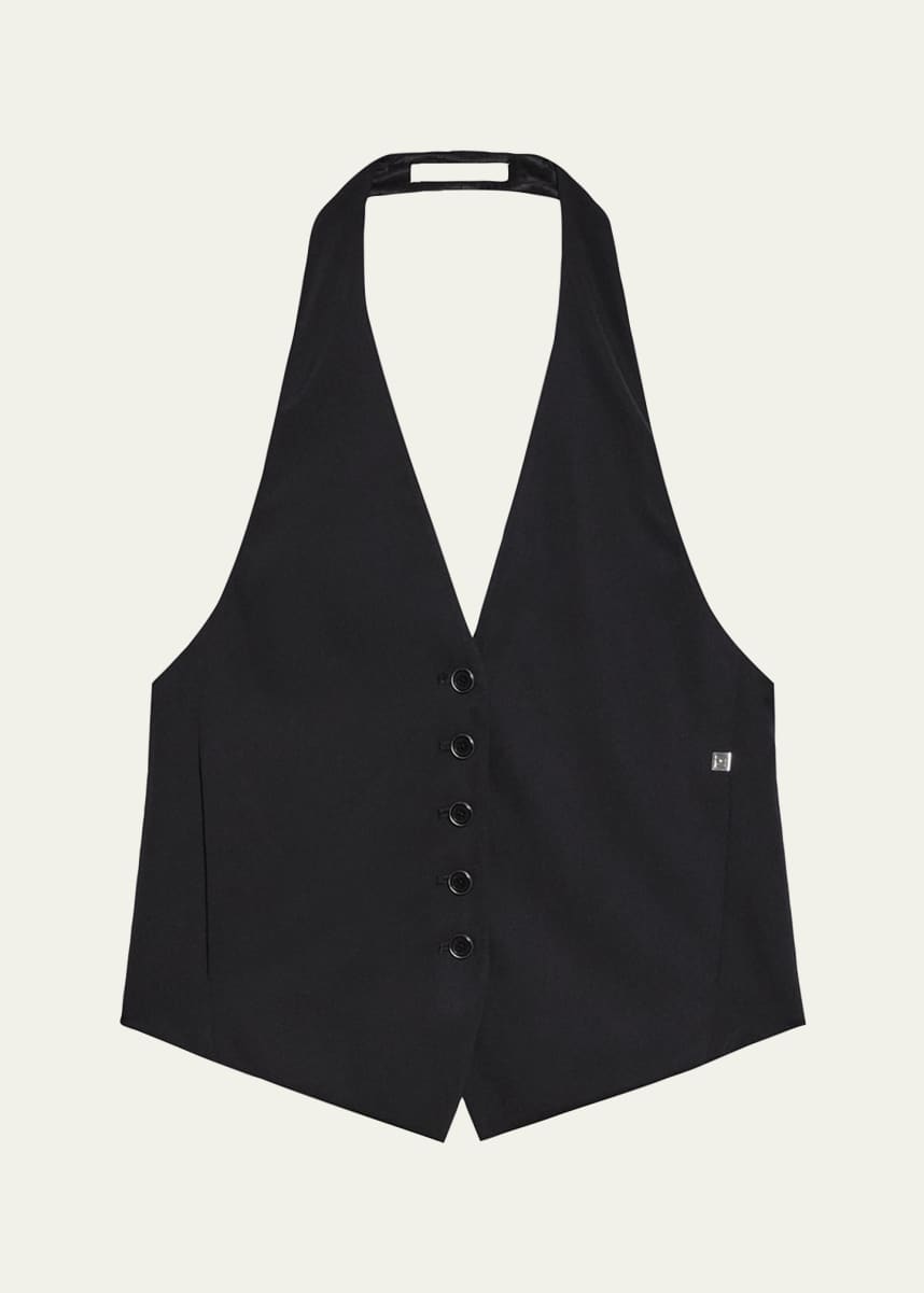 Helmut Lang Back-Tie Halter Vest