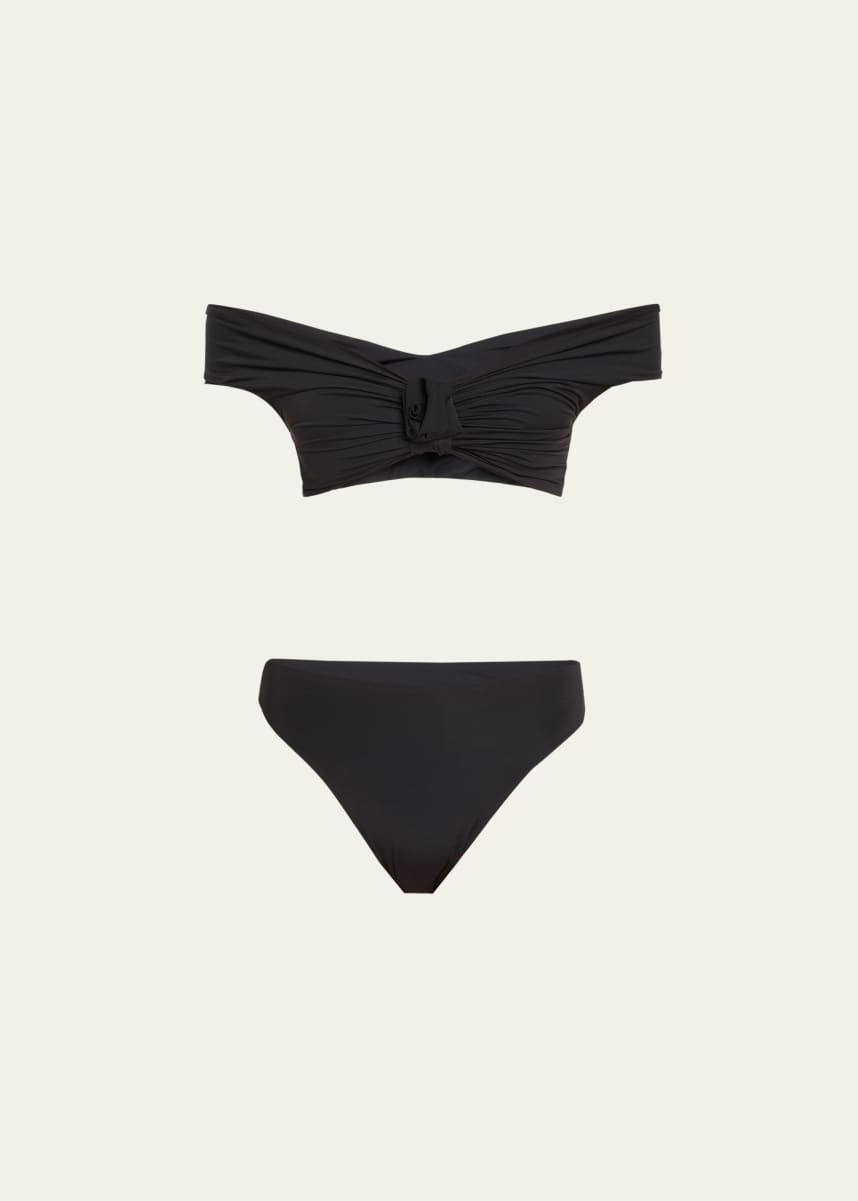 MAYGEL CORONEL Sauco Off-Shoulder Two-Piece Swimsuit