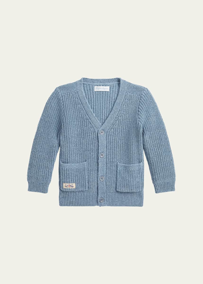 Ralph Lauren Childrenswear Boy's Knit Cardigan, Size 3M-24M