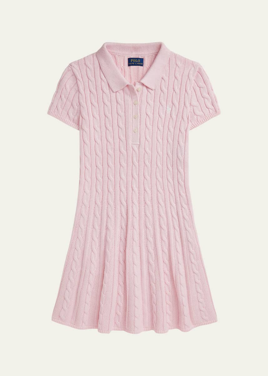 Ralph Lauren Childrenswear Girl's Cable Knit Dress, Size 2-6X