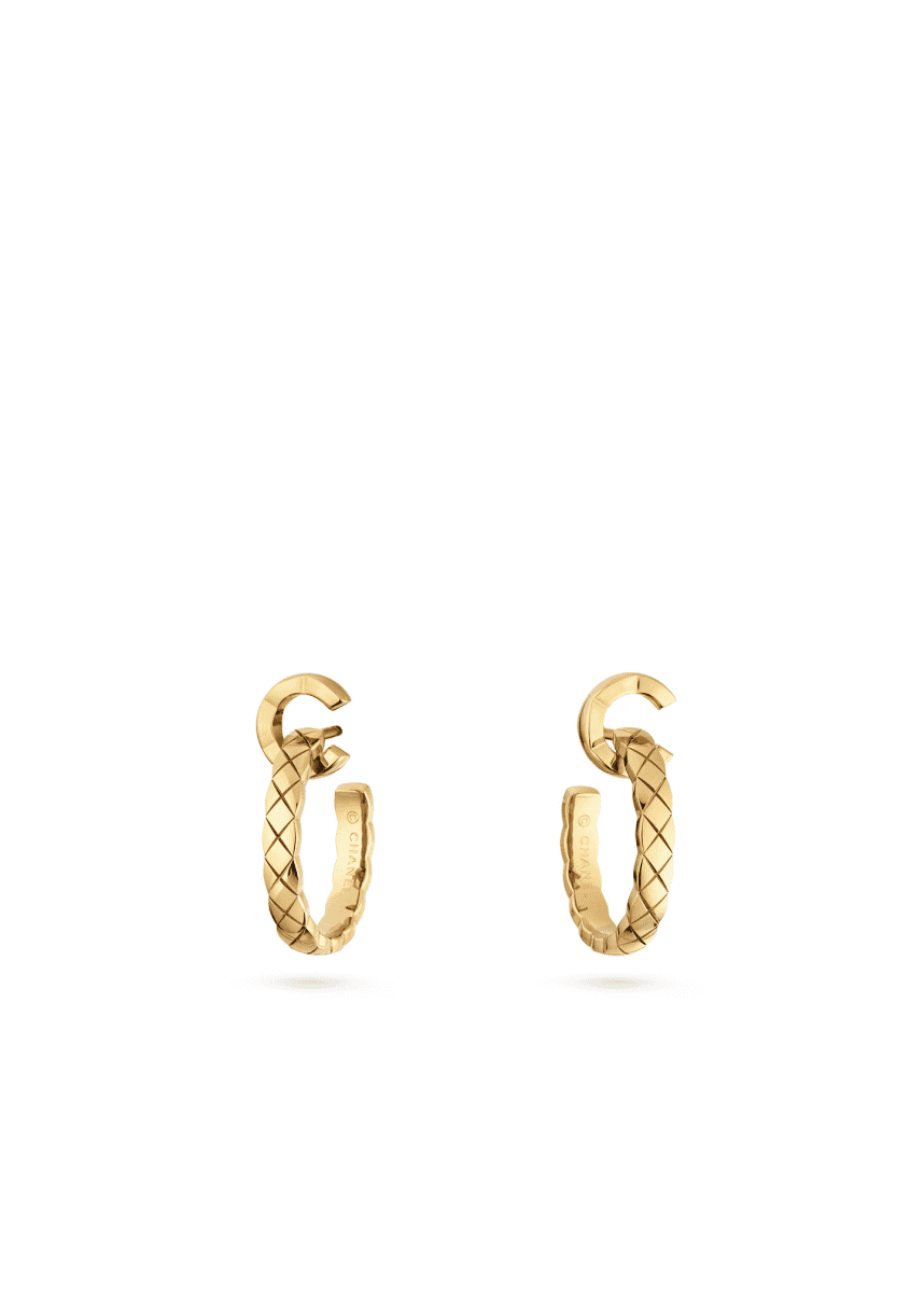 CHANEL COCO CRUSH HOOP EARRINGS