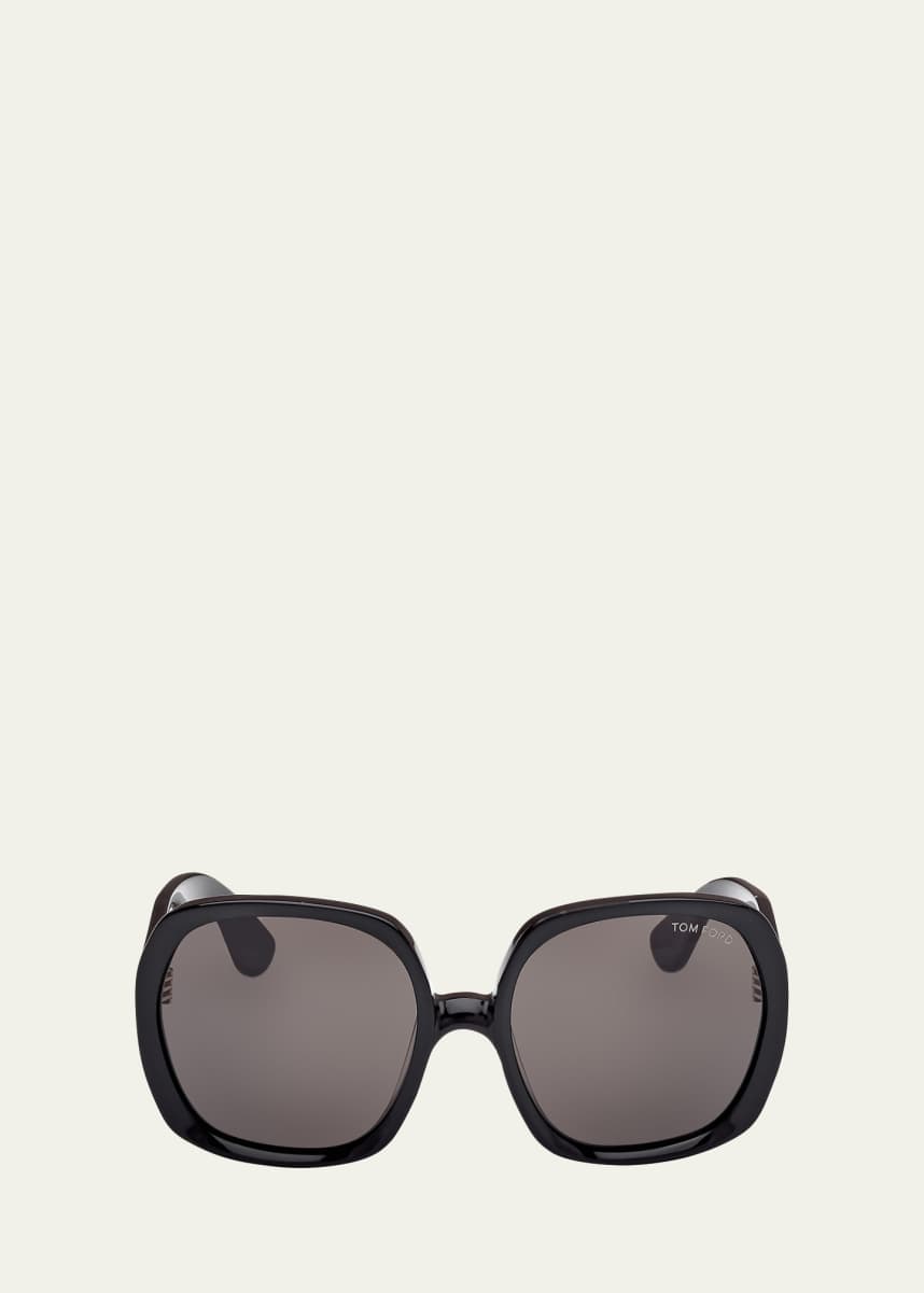 TOM FORD Saffron Acetate Round Sunglasses