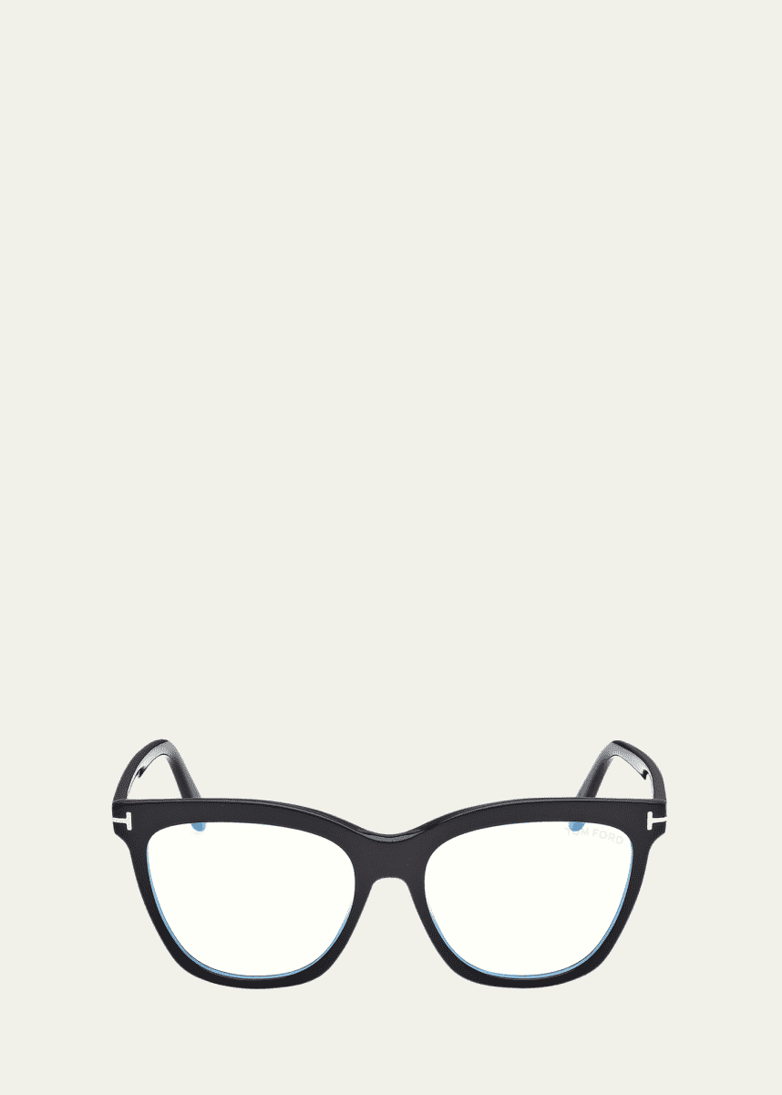 TOM FORD Butterfly Blue Block Optical Frames