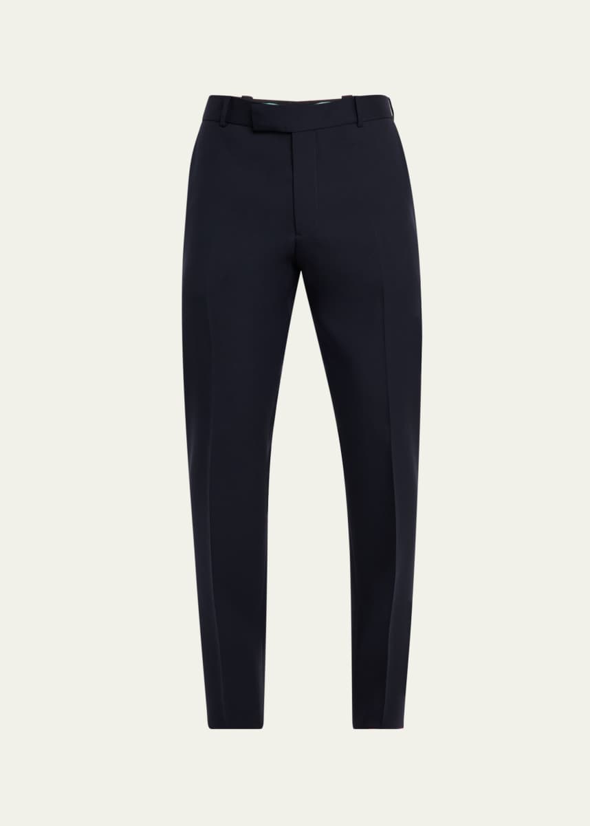 McQueen Men's Wool Cigarette Trousers