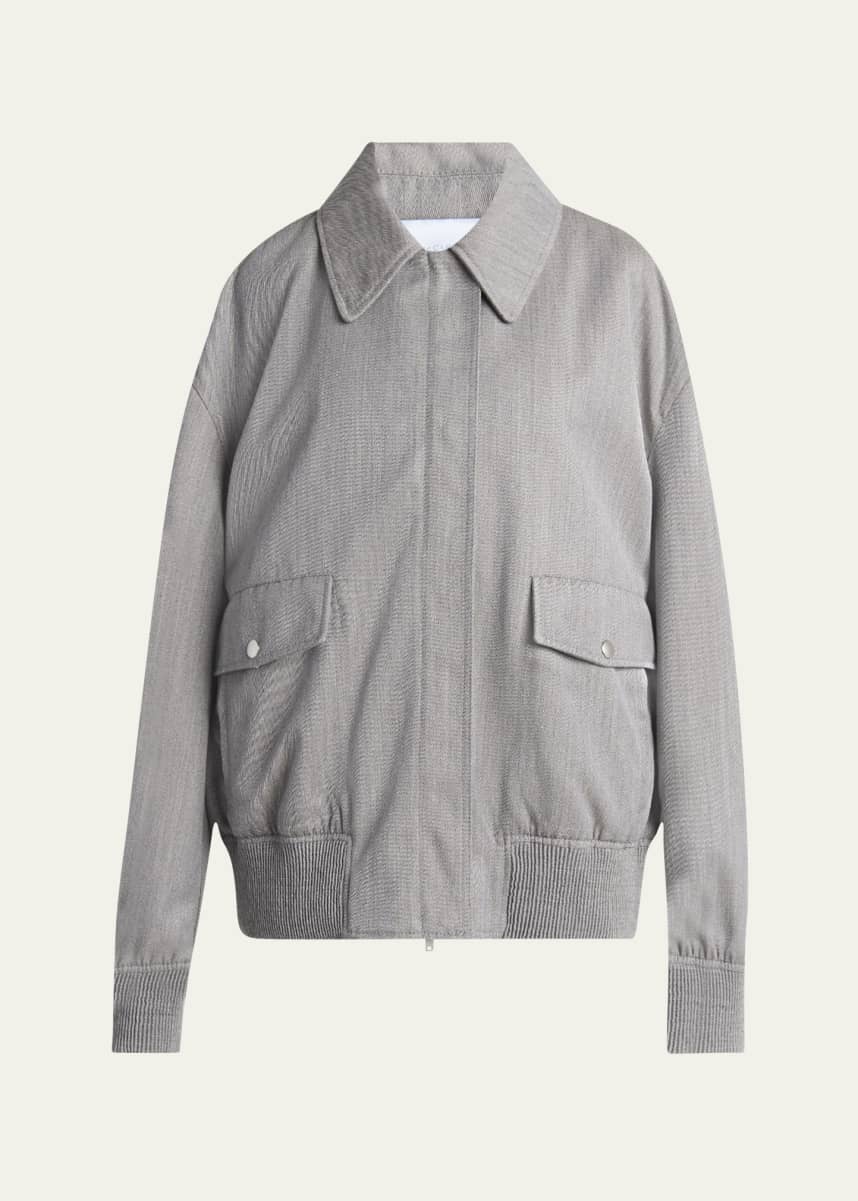 Stella McCartney Cargo Pocket Wool Blouson Jacket