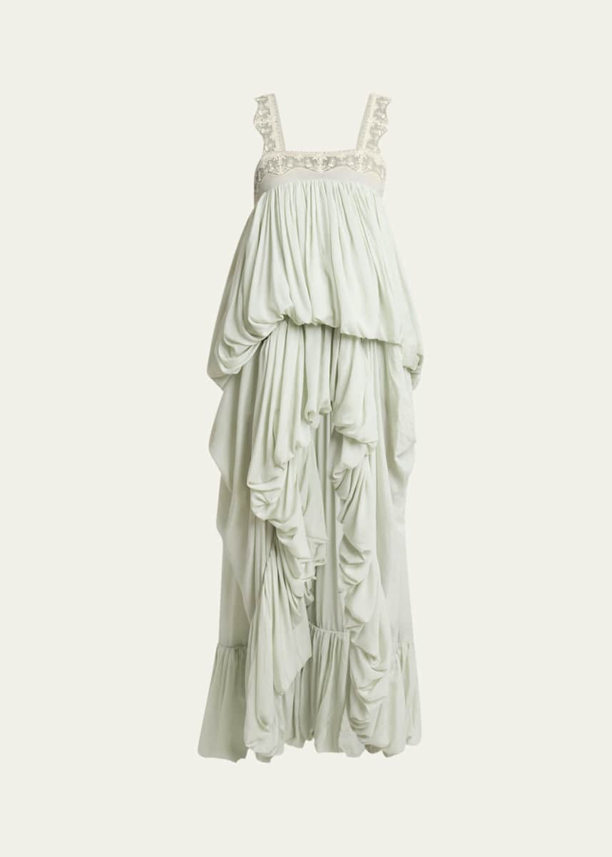 Chloe High-Low Ruffled Dress