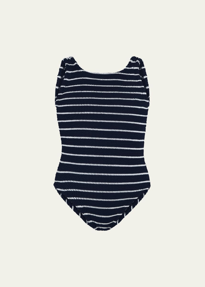 Hunza G Girl's Alva Striped Swimsuit