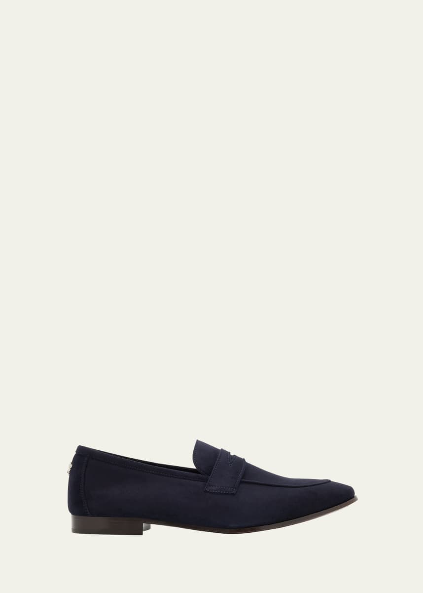 Bougeotte Suede Flaneur Penny Loafers