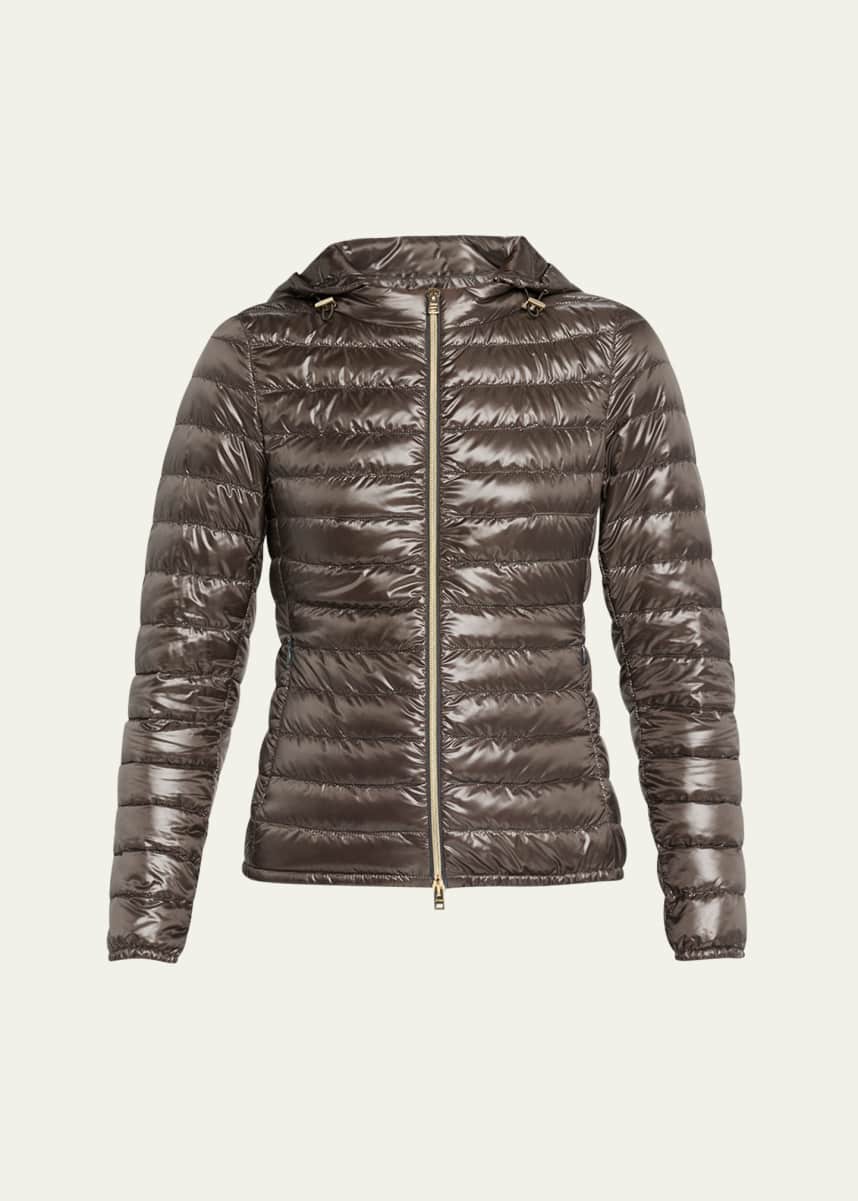 Herno Angela Short Down Jacket with Detachable Hood