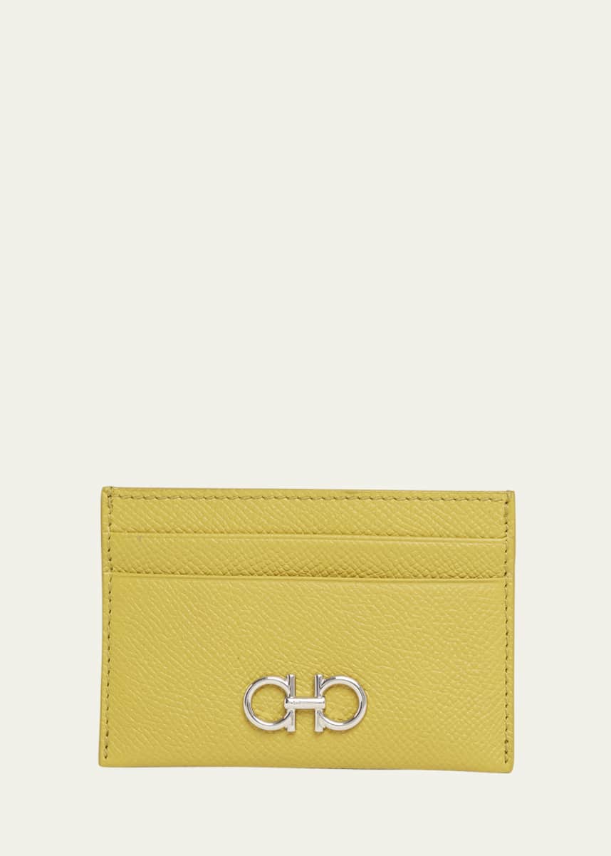 Ferragamo The Gancini Leather Card Case