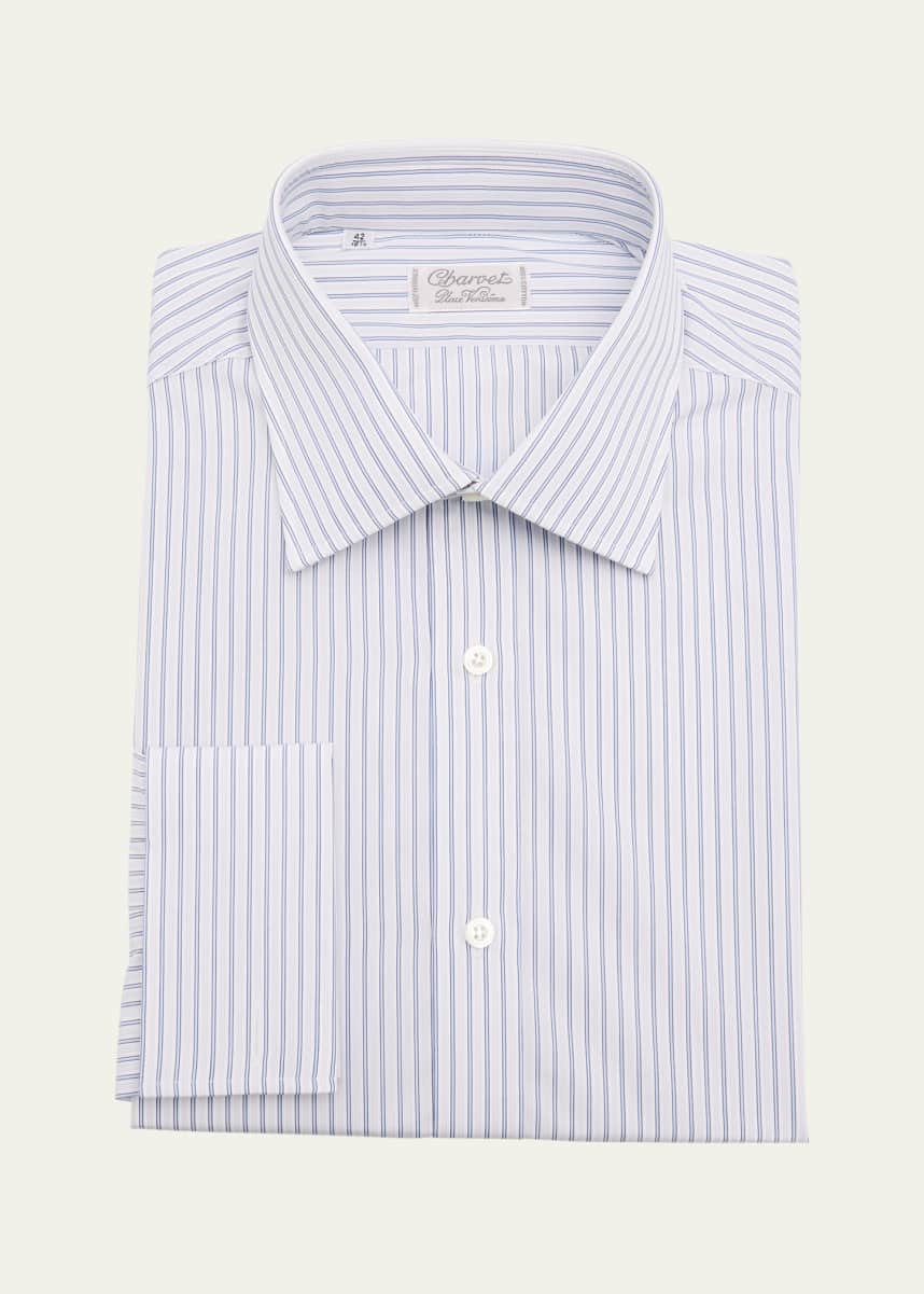 Charvet Men's Cotton Multi-Stripe Dress Shirt