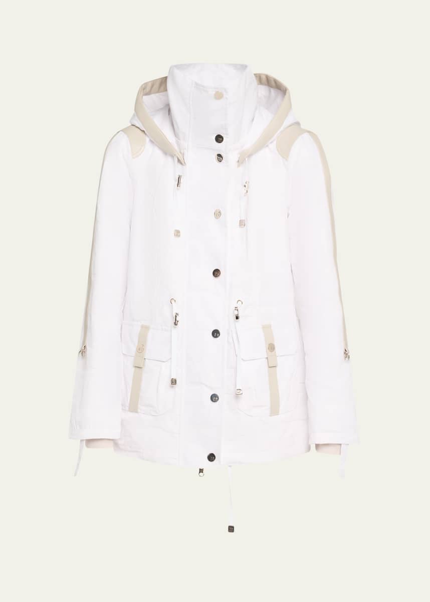 Blanc Noir Camo Sport Anorak Jacket