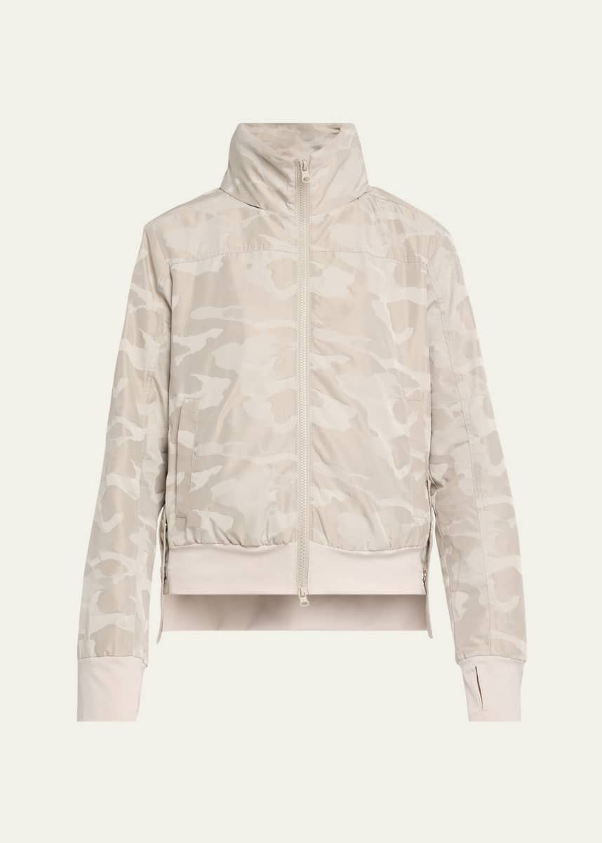 Blanc Noir Violette Camo Bomber Jacket