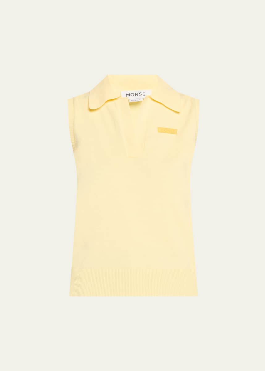 Monse Knit Polo Vest