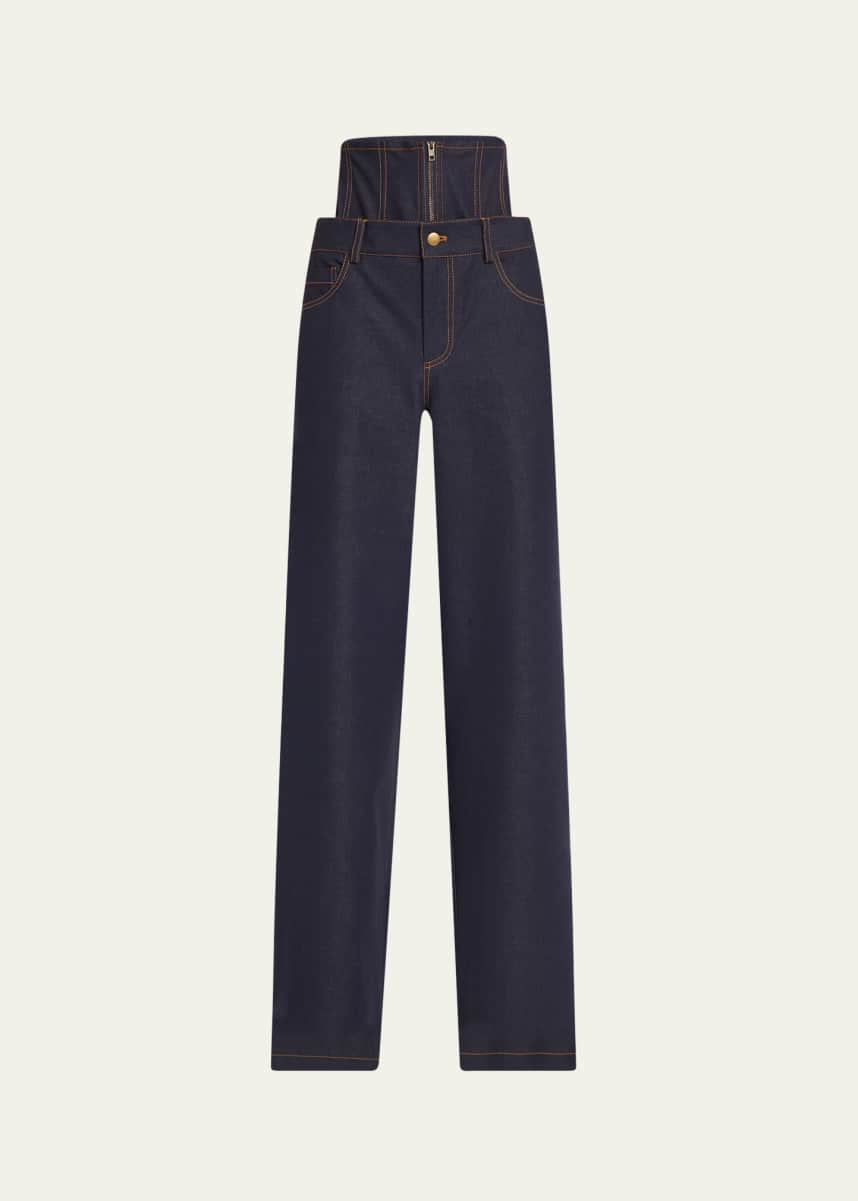 Monse Corset Denim Jeans