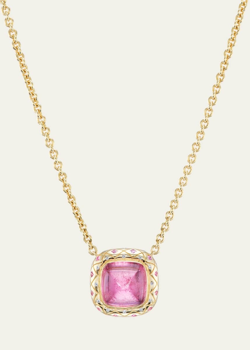 Orly Marcel One-Of-A-Knit Bliss Necklace in 18K Yellow Gold with Diamonds