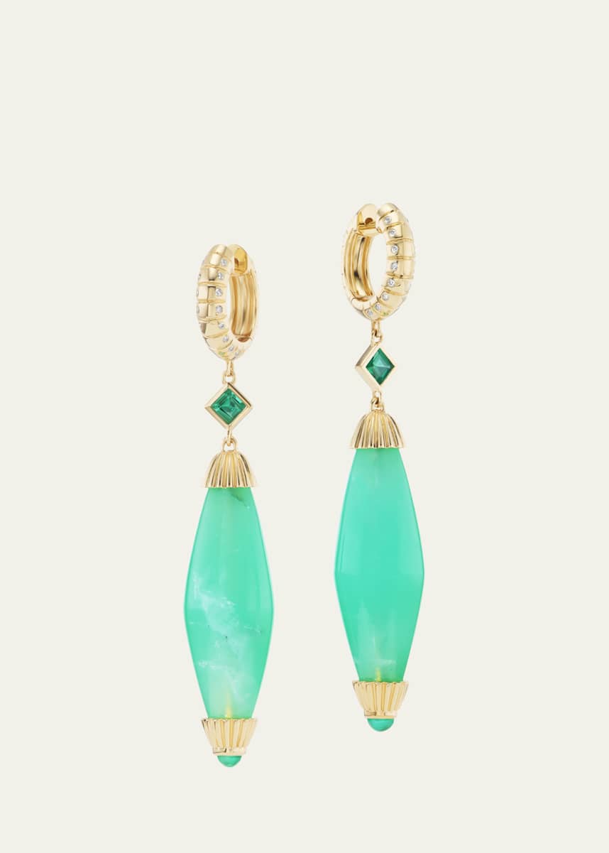 Orly Marcel Intention Bead Drop Earrings in 18K Yellow Gold