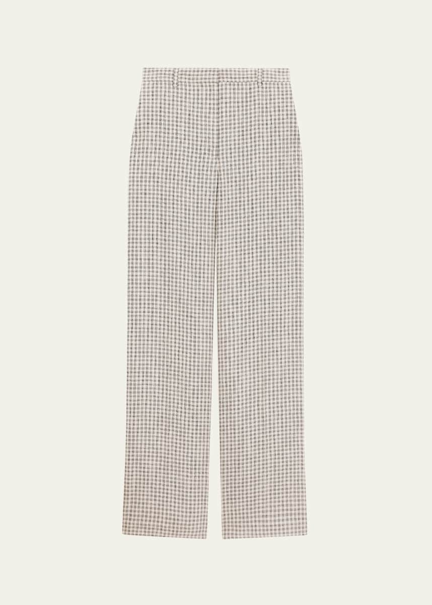Theory Classic Straight Check Trousers