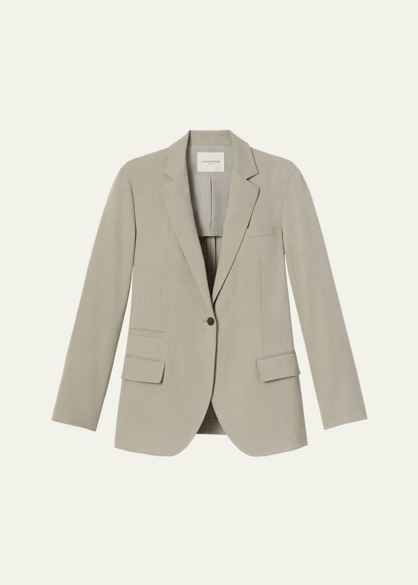 Lafayette 148 New York Neapolitan Belted Single-Button Jacket