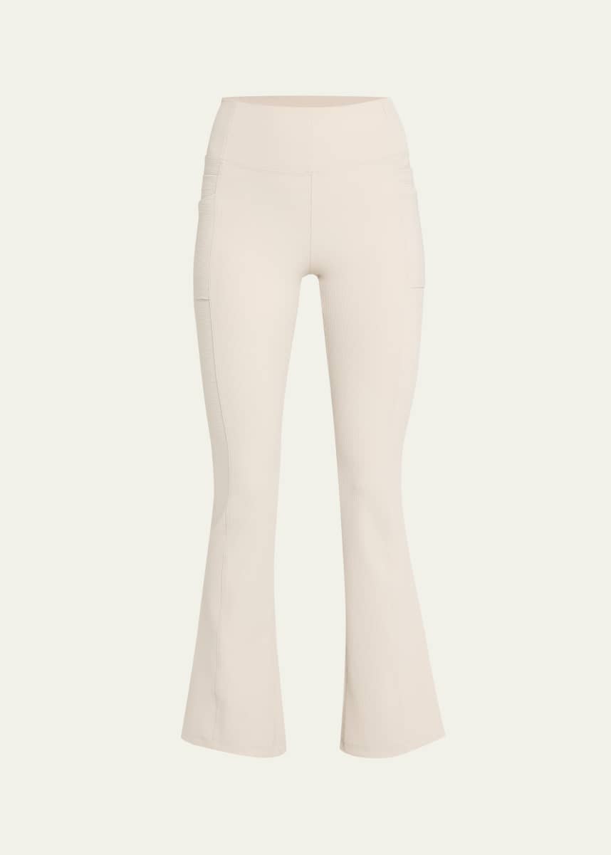 Blanc Noir Directional Rib Bootcut Leggings