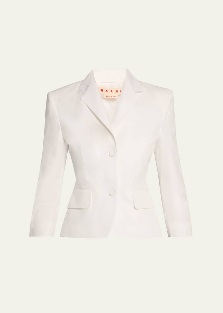 Marni Compact Organic Cotton Poplin Baby Jacket