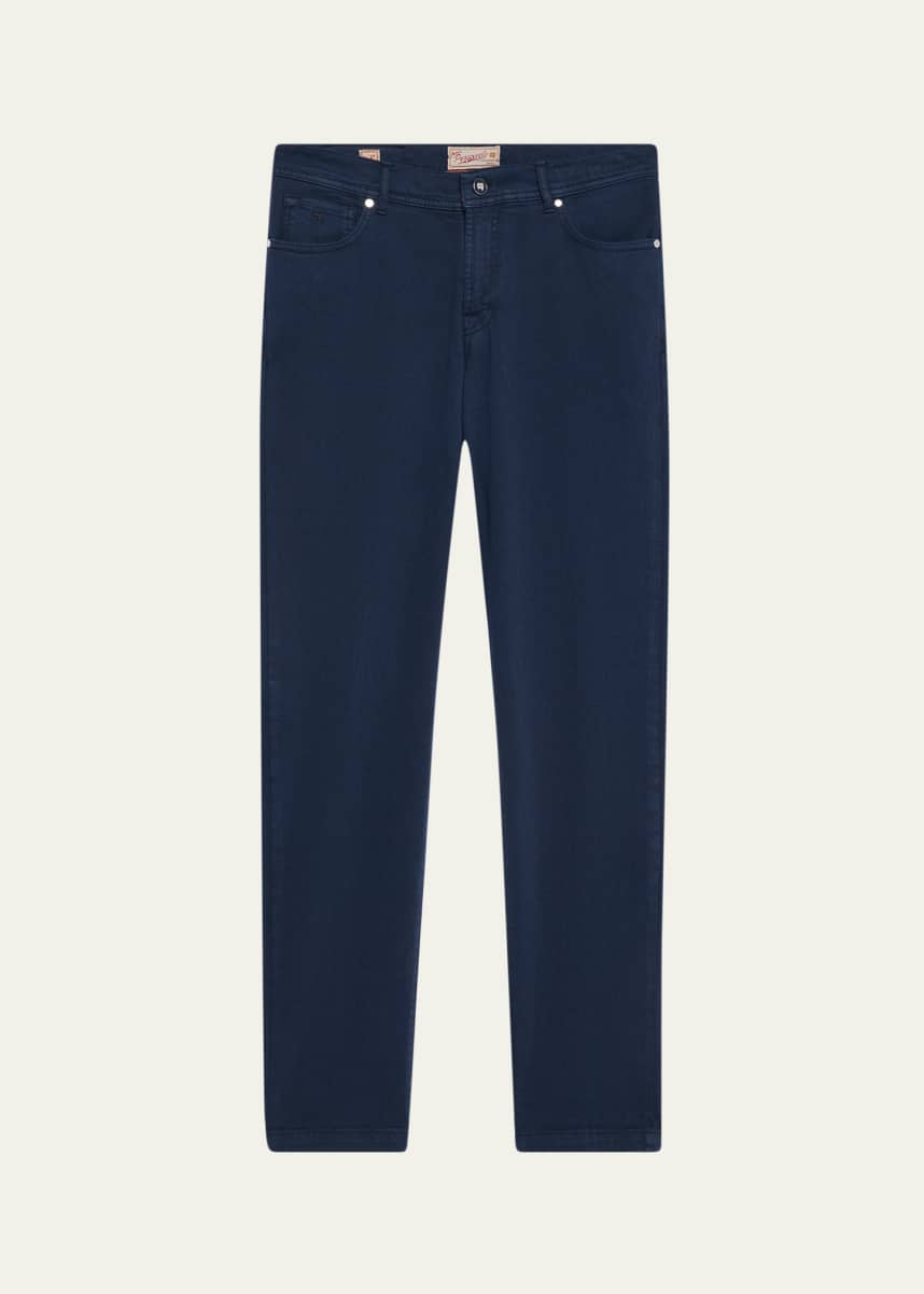 Marco Pescarolo Men's 5-Pocket Bull Denim Pants