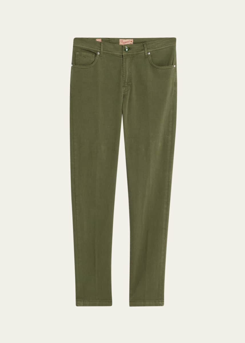 Marco Pescarolo Men's 5-Pocket Bull Denim Pants
