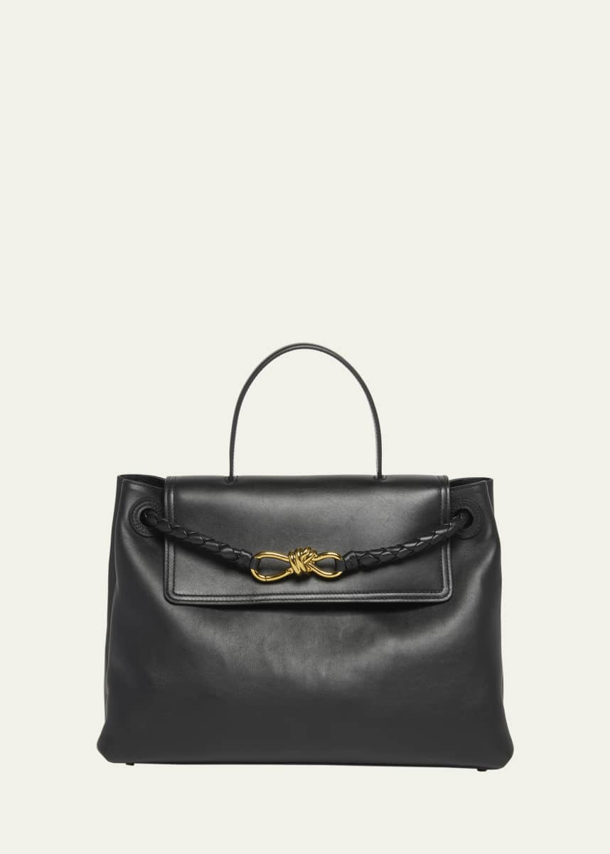 Bottega Veneta Andiamo Medium Leather Top-Handle Bag
