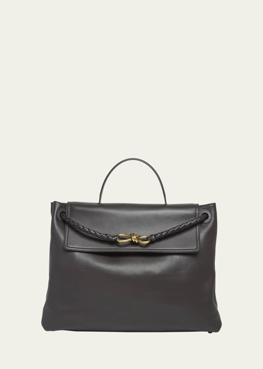 Bottega Veneta Andiamo Large Leather Top-Handle Bag