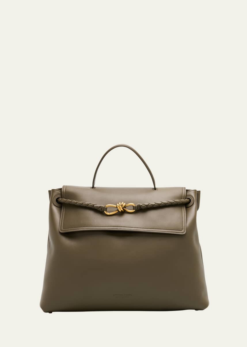 Bottega Veneta Andiamo Large Leather Top-Handle Bag